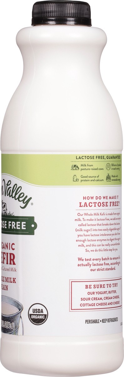 slide 9 of 9, Green Valley Organics Plain Whole Milk Kefir, 32 oz