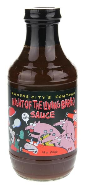 slide 1 of 1, Kansas City's Cowtown Night Of The Living Bar-B-Q Sauce, 18 oz