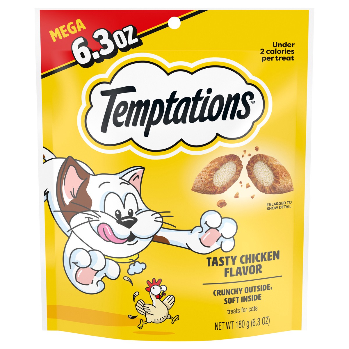 slide 1 of 3, Temptations™ Tasty Chicken Flavor Cat Treats 6.3 oz. Pouch, 6.3 oz