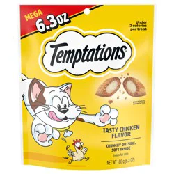 Temptations Tasty Chicken Flavor Treats for Cats Mega 6.3 oz