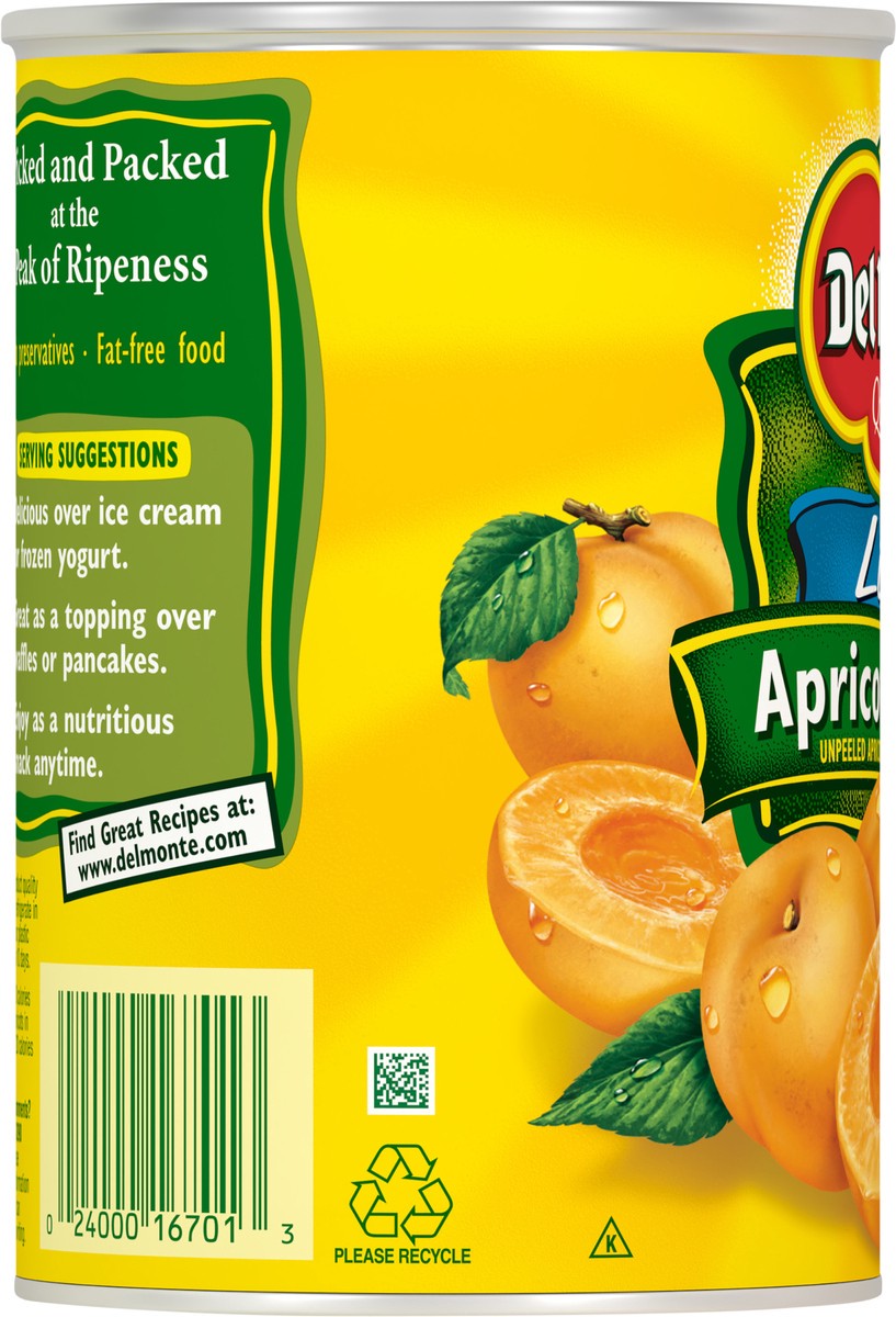 slide 6 of 7, Del Monte Lite Apricots Halves 15 oz Can, 15 oz