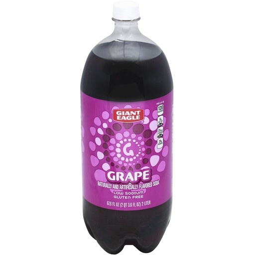 slide 1 of 1, Giant Eagle Grape Soda - 67.6 oz, 67.6 oz