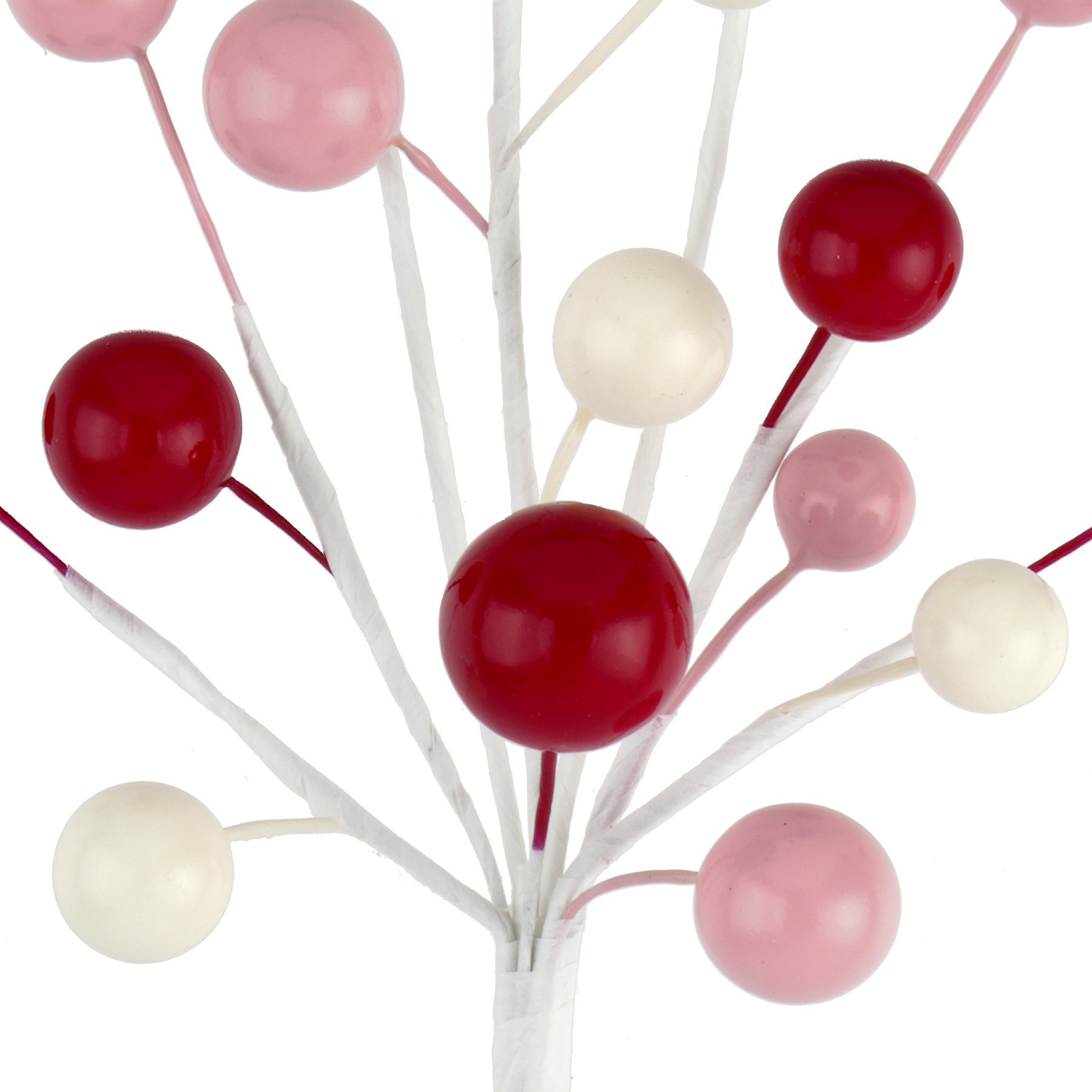 slide 2 of 2, 7.75" Pink, Red & White Berry Pick By Ashland, 7.75 in