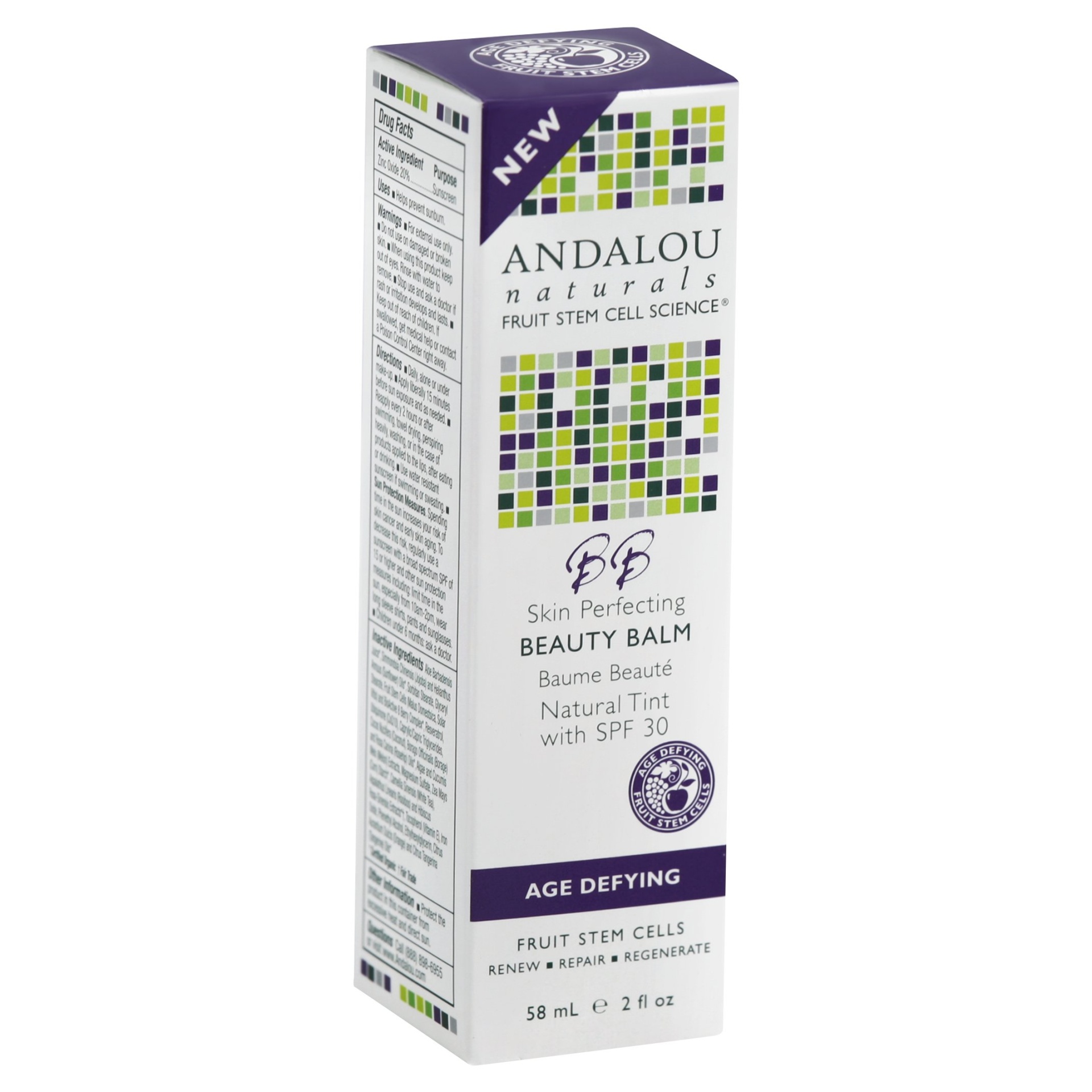 slide 1 of 1, Andalou Naturals Age Defying Beauty Balm with SPF 30, 2 oz