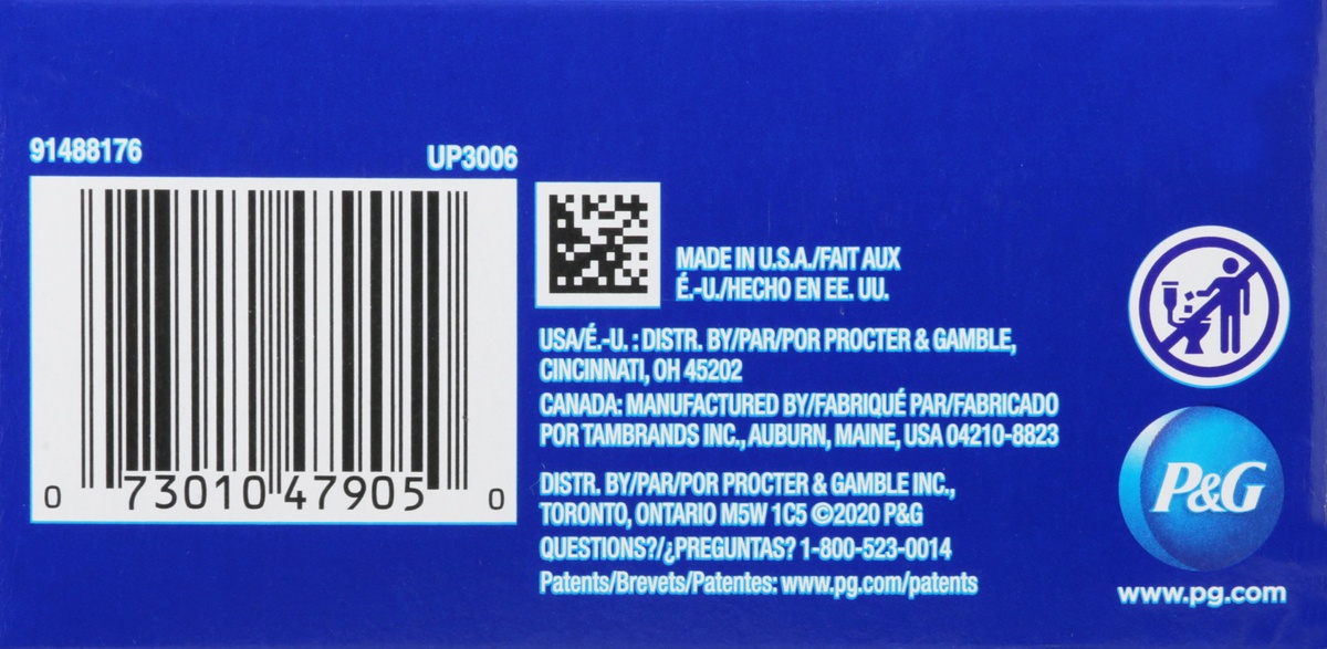 slide 7 of 10, Tampax Pearl Super Plus Absorbency Unscented Tampons 18 ea, 18 ct