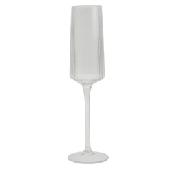 Ridge Champagne Glass, Clear, 7.8 oz