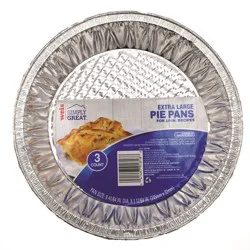 Weis Quality XL Pie Pan 10in 3pk Foilware