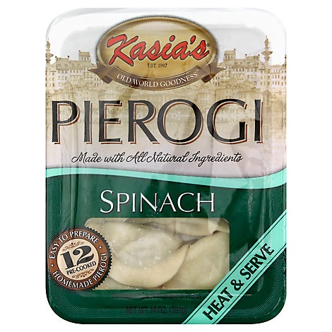 slide 1 of 1, Kasia's Spinach Pierogi, 14 oz