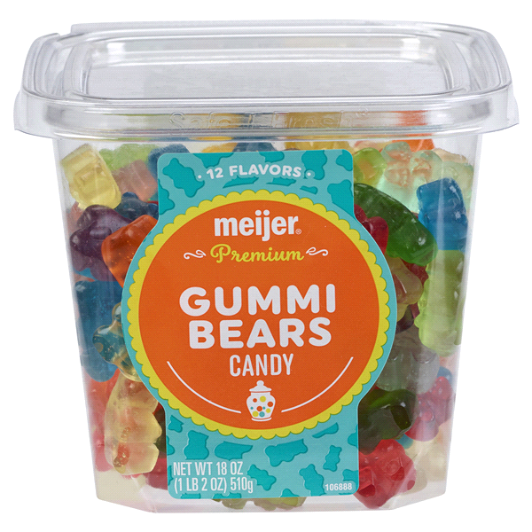 slide 1 of 2, Meijer Gummi Bears, 18 oz