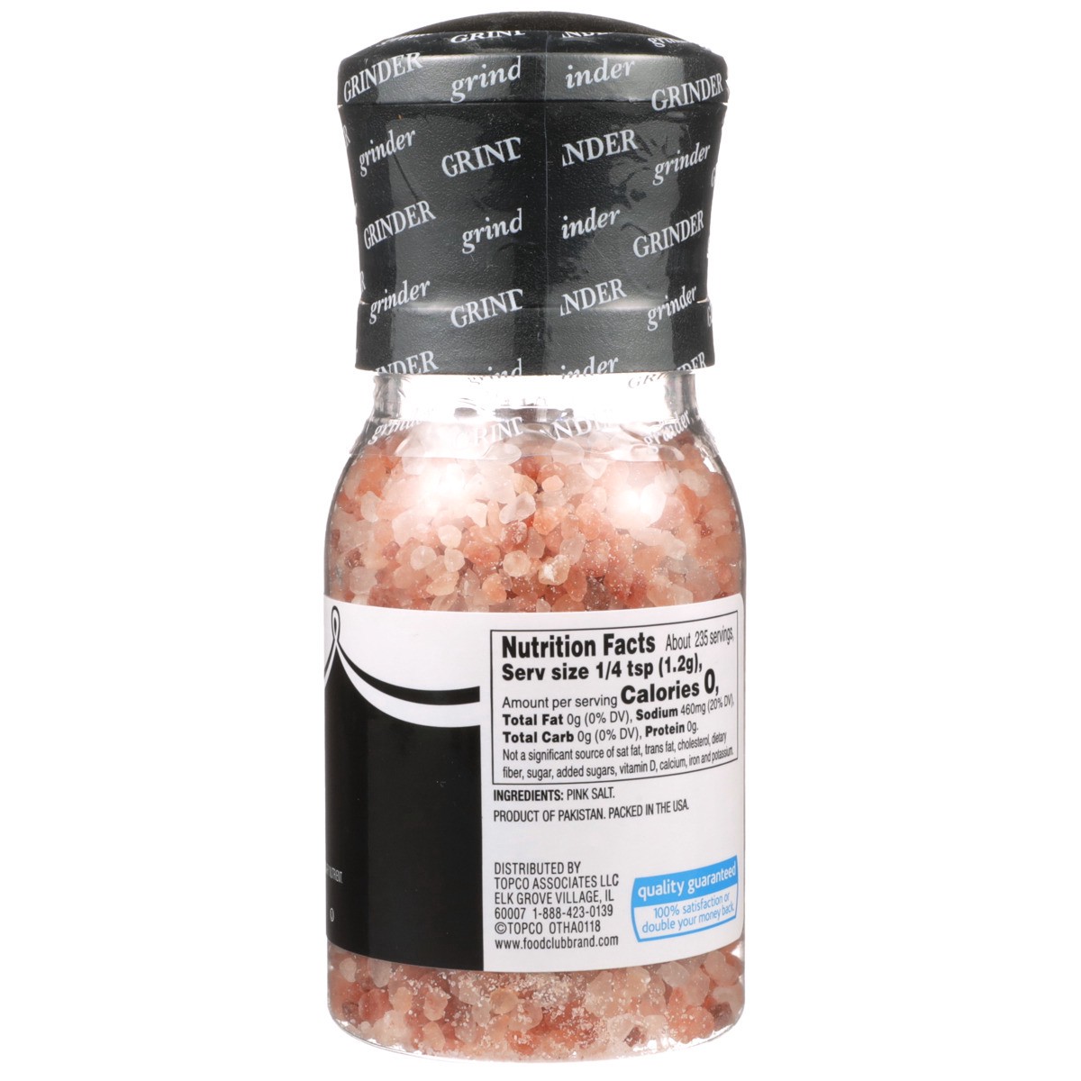 slide 8 of 9, Food Club Himalayan Pink Salt Grinder, 10 oz