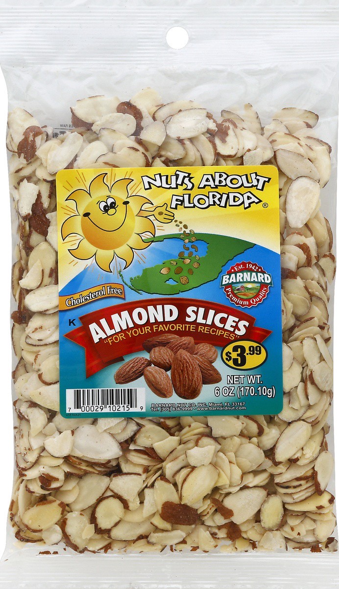 slide 3 of 3, Nuts About Florida Almond Slices 6 oz, 6 oz