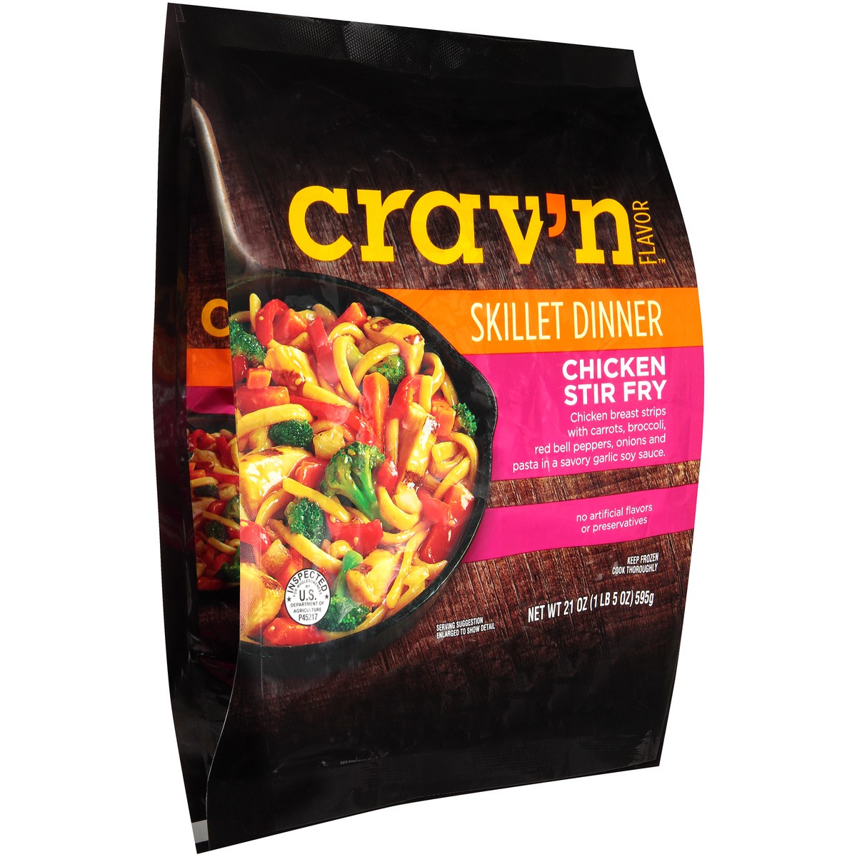 slide 6 of 8, Crav'n Flavor Chicken Stir Fry Skillet Dinner 21 oz, 21 oz