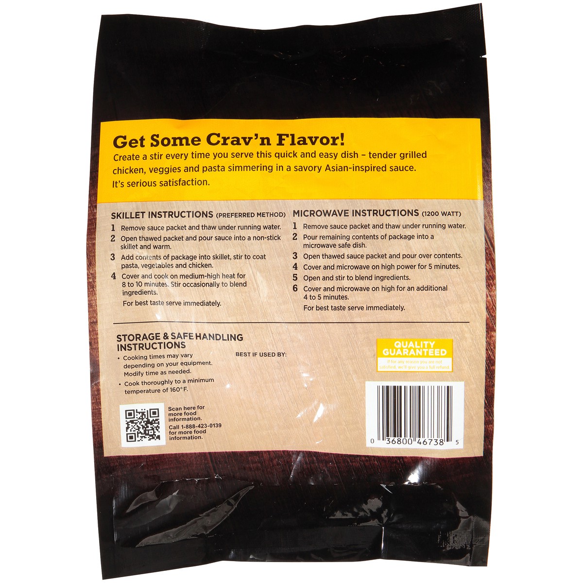 slide 7 of 8, Crav'n Flavor Chicken Stir Fry Skillet Dinner 21 oz, 21 oz