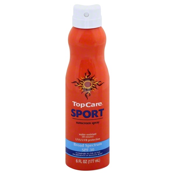 slide 1 of 2, TopCare Sport Sunscreen Active Spray SPF 30, 6 oz