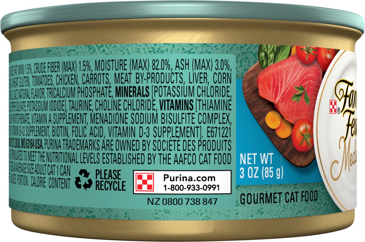 slide 5 of 7, Fancy Feast Purina Fancy Feast Medleys Tuna Primavera Cat Food, 3 oz