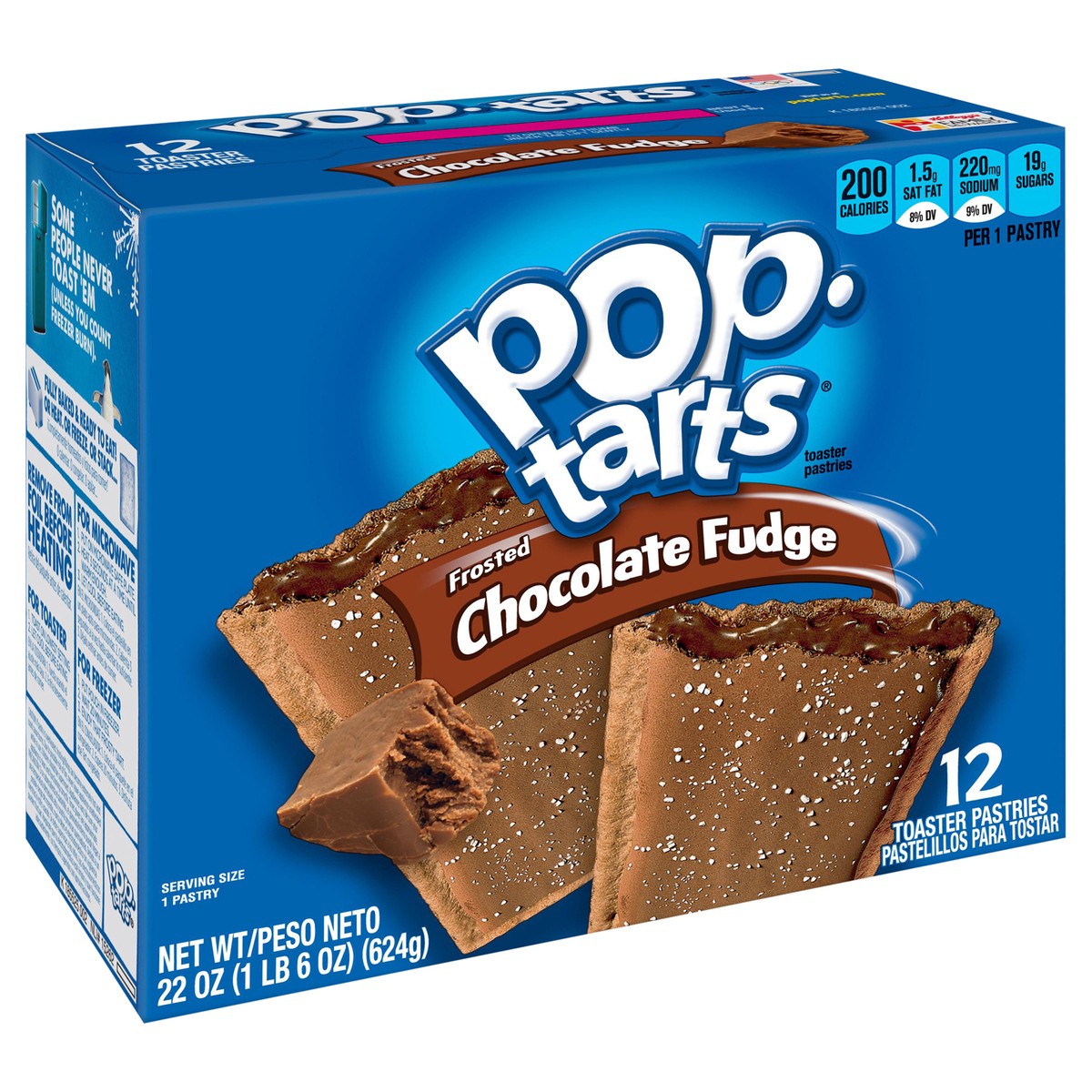 slide 2 of 10, Pop-Tarts Frosted Chocolate Fudge Pastries, 12 ct