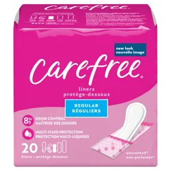 Carefree Panty Liners Regular Absorbency Wrapped Unscented