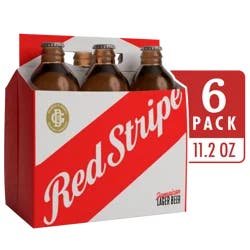 Red Stripe 6 Pack Jamaican Beer 6 - 11.2 fl oz Bottles