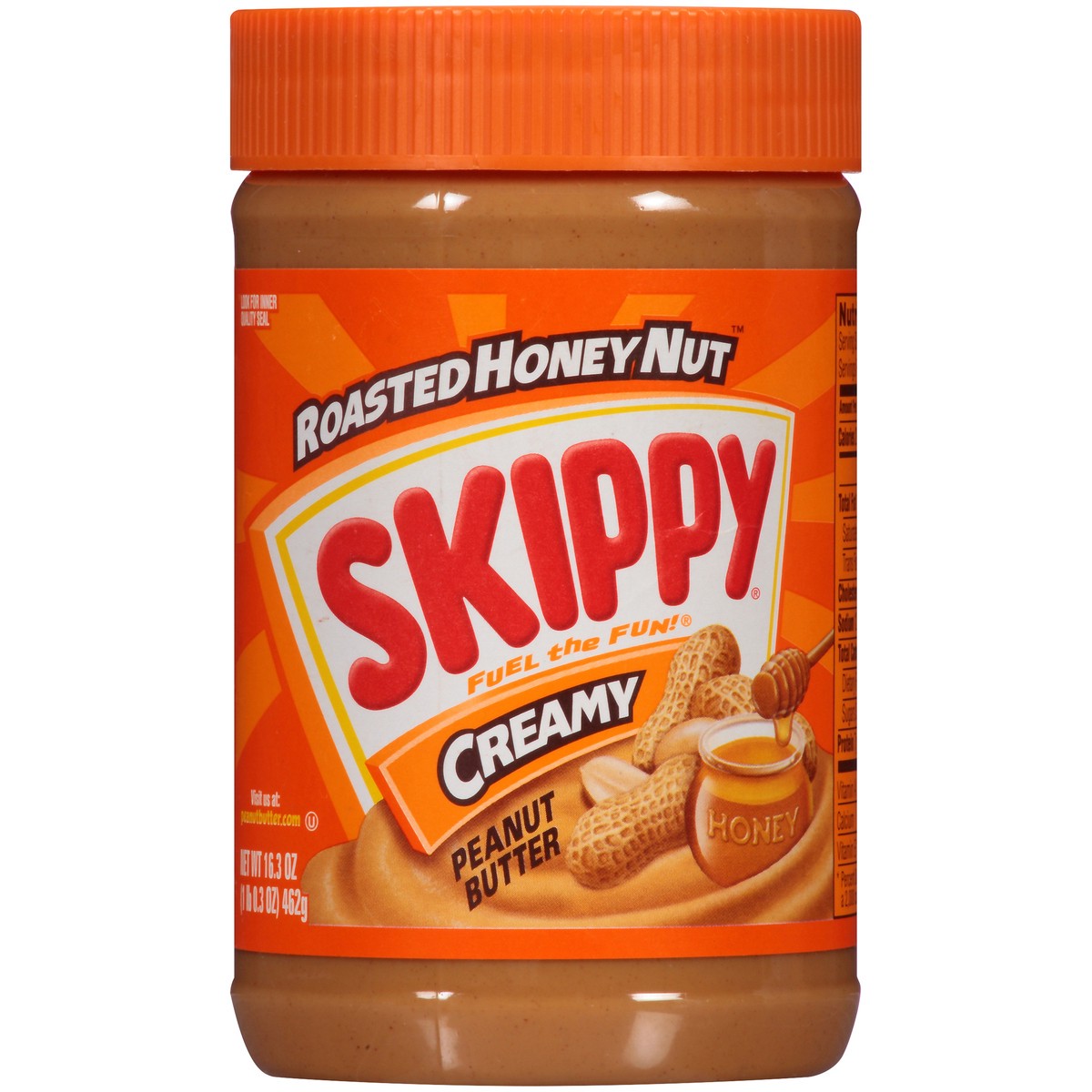 slide 6 of 7, Skippy Roasted Honey Nut Creamy Peanut Butter 16.3 oz. Jar, 16.3 oz