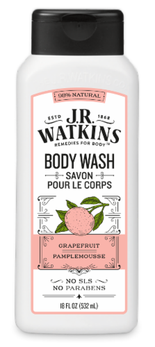 slide 1 of 1, J.R. Watkins Grapefruit Daily Moisturizing Body Wash, 18 fl oz