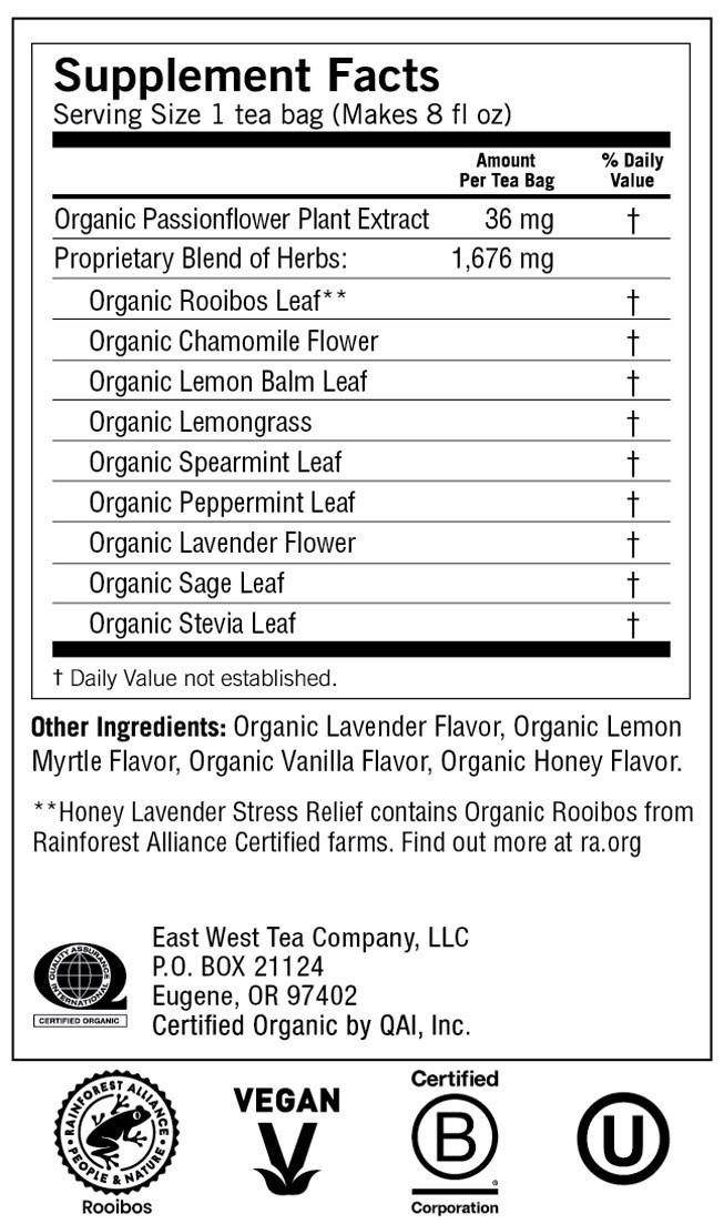 slide 3 of 5, Yogi Tea Honey Lavender Stress Relief, Organic Herbal Tea Bags, 16 Count, 16 ct