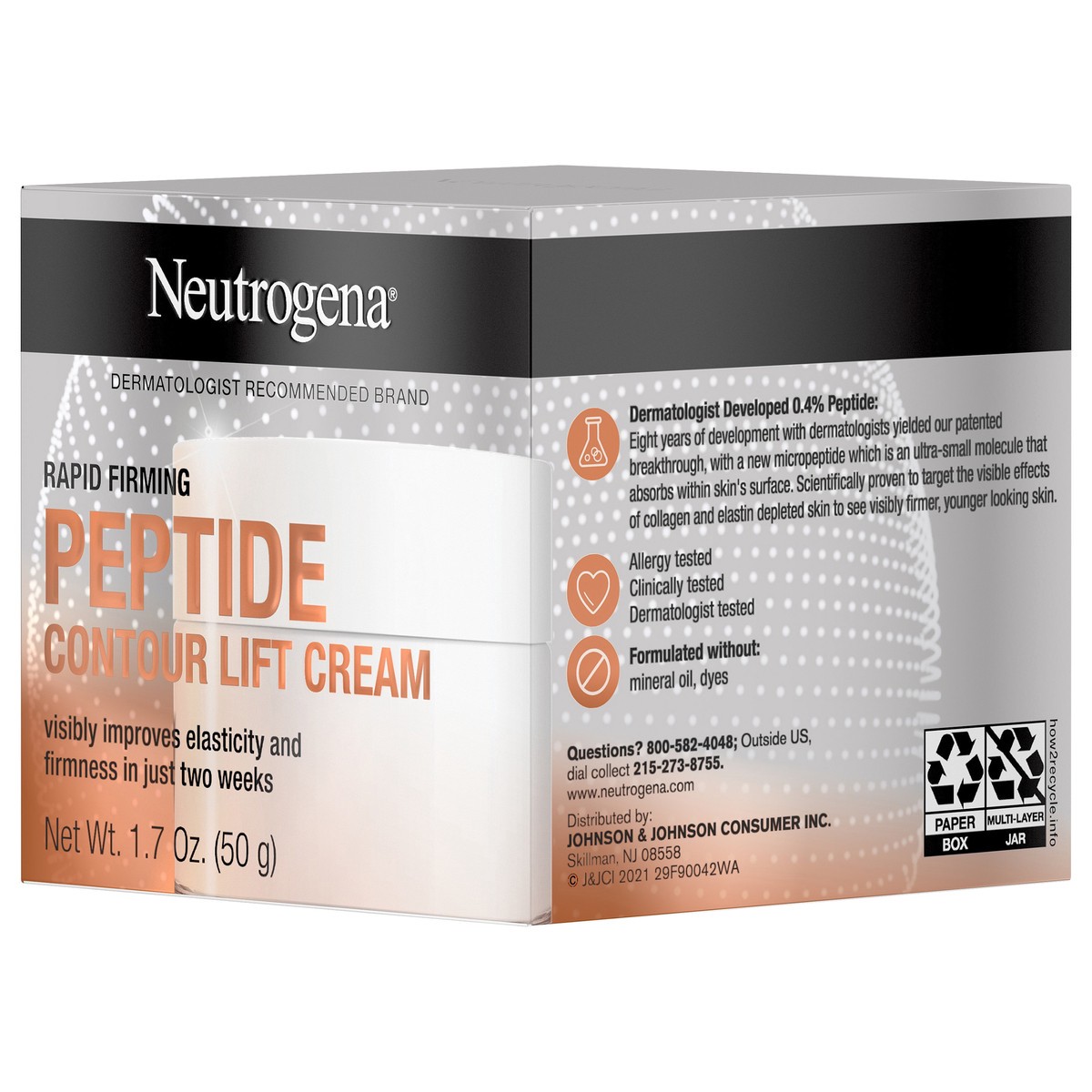 slide 6 of 8, Neutrogena Rapid Firming Peptide Contour Lift Face Cream, 1.7 oz, 1.7 oz