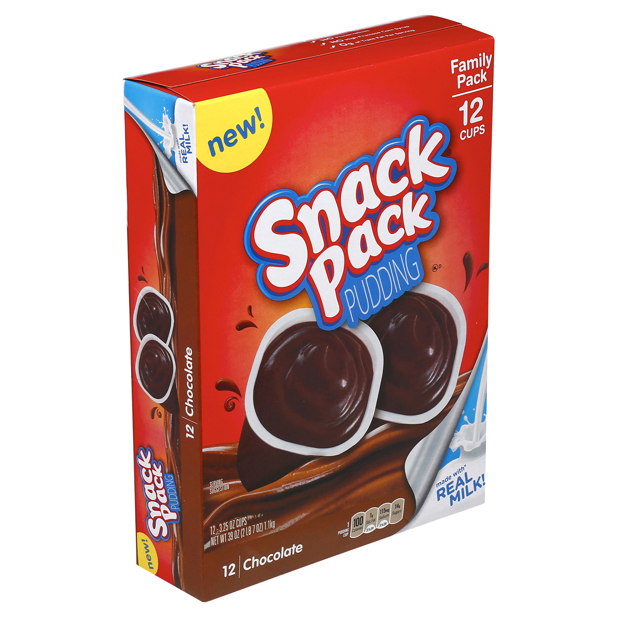 slide 4 of 6, Snack Pack Pudding Family Pack Chocolatecups, 39 oz