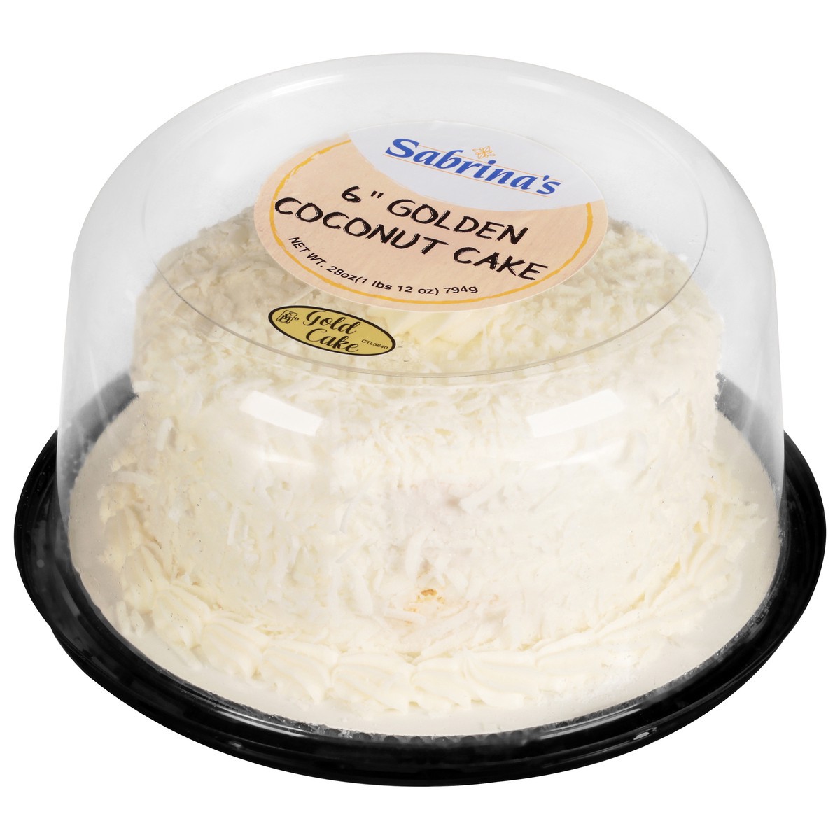 slide 8 of 9, Sabrina's 6 Inch Golden Coconut Cake 28 oz, 28 oz