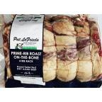 slide 1 of 1, Pat LaFrieda 4 Bone Beef Prime Rib Roast, 3 lb