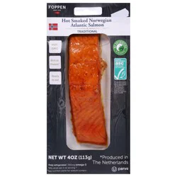 Foppen Traditional Hot Smoked Norwegian Atlantic Salmon 4 oz