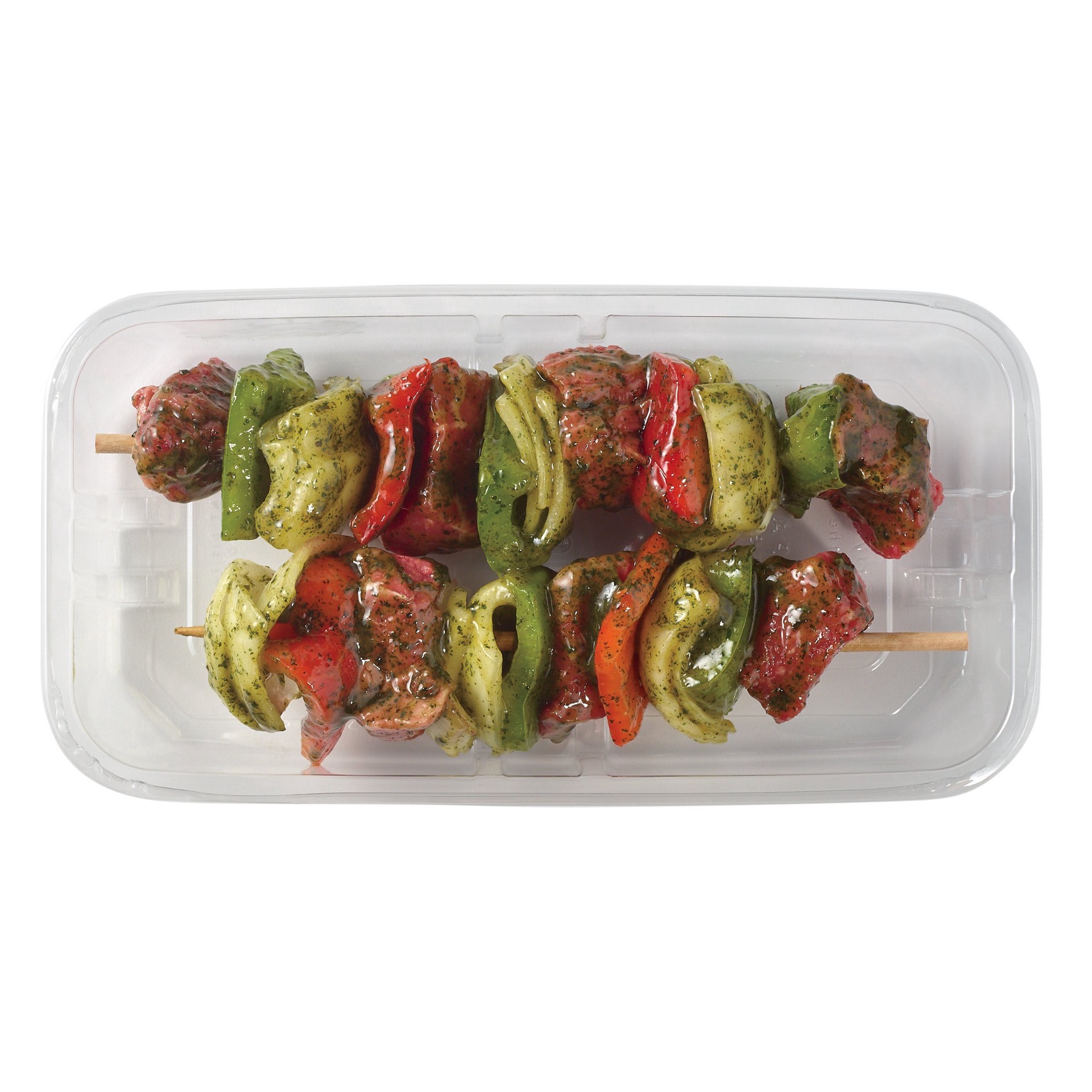 slide 1 of 1, H-E-B Meat Market Marinated Beef Sirloin Kabobs - Wild Garlic, per lb