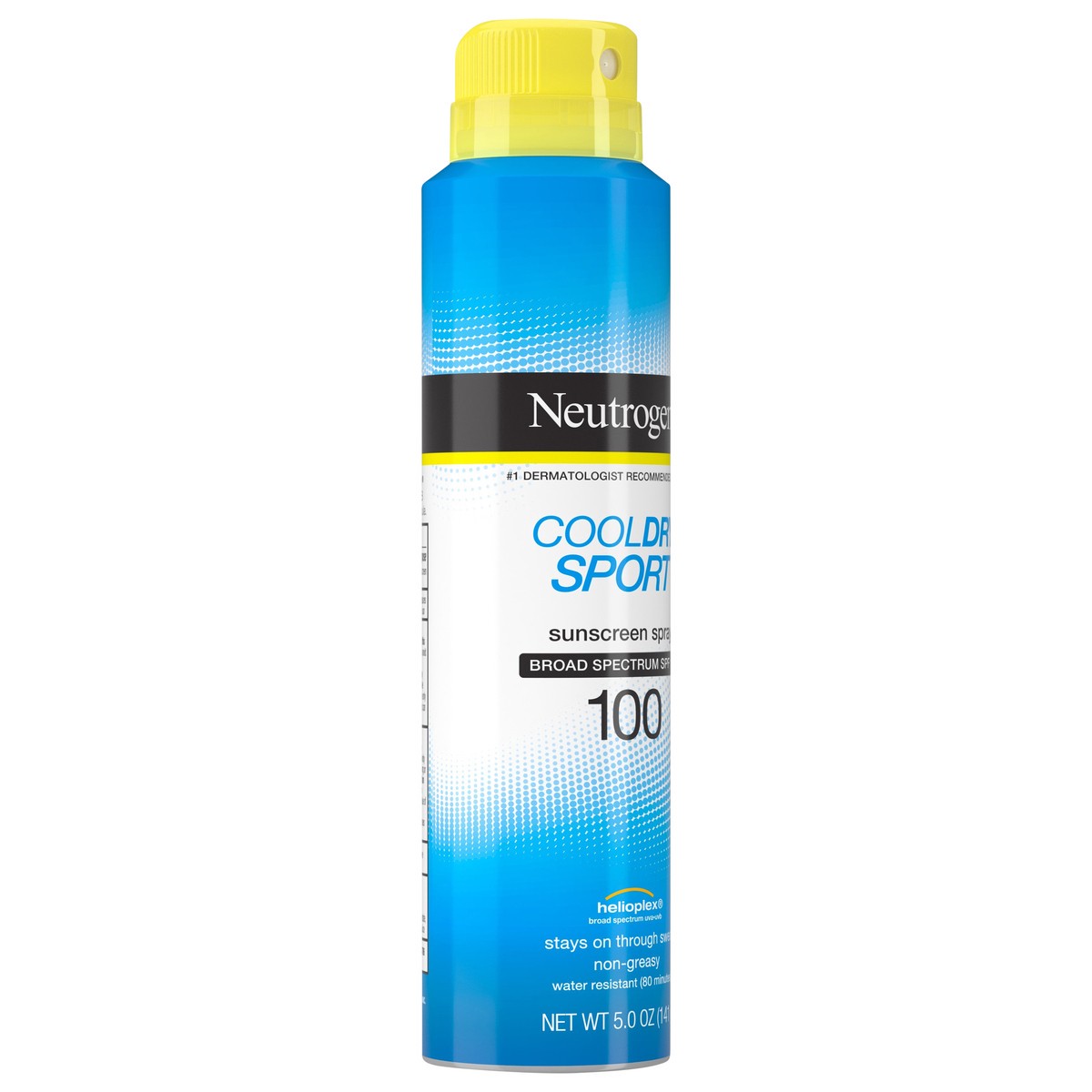 slide 2 of 7, Neutrogena CoolDry Sport Sunscreen Spray, with Broad Spectrum SPF 100 UVA/UVB Protection, Sweat- & Water-Resistant, PABA-Free with a Lightweight, Oil-Free Formula, 5 oz, 5 oz