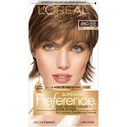 L'Oréal Superior Preference Fade-Defying Color + Shine System - 6.5 fl oz - 6.5G Lightest Golden Brown - 1 Kit