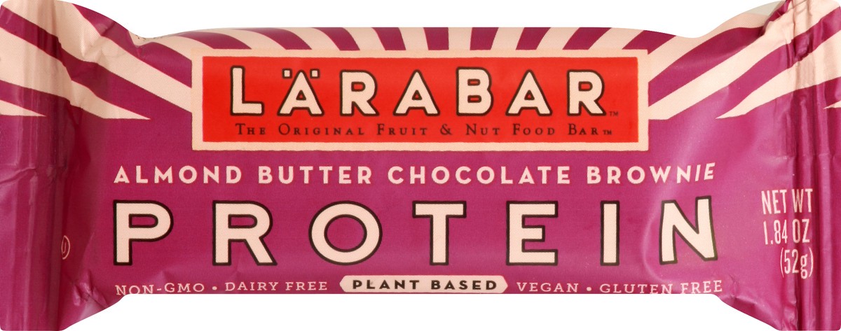 slide 6 of 9, LÄRABAR Almond Butter Chocolate Brownie Protein Bar 1.84 oz, 1.84 oz