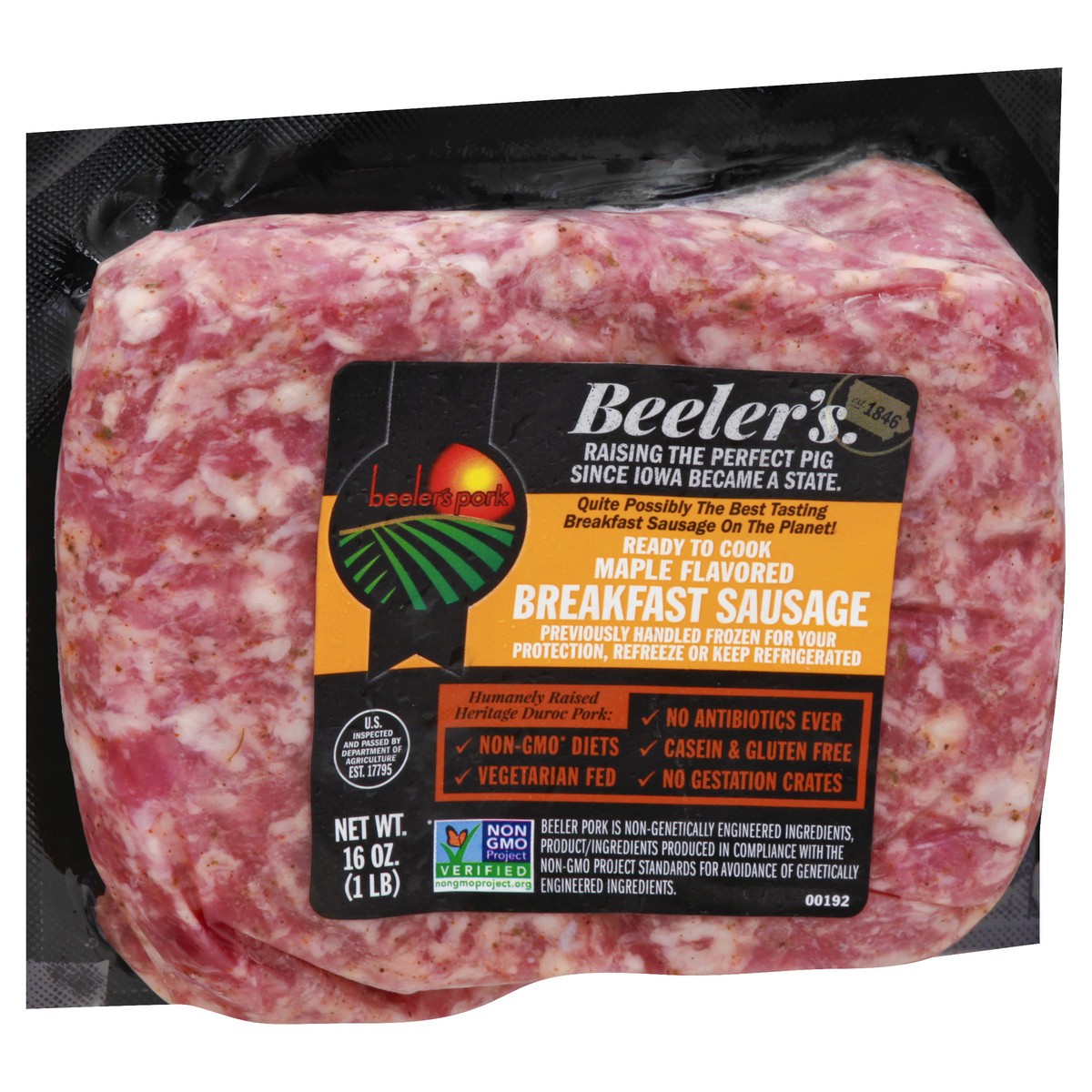 slide 11 of 13, Beeler's Maple Flavored Breakfast Sausage 16 oz, 16 oz