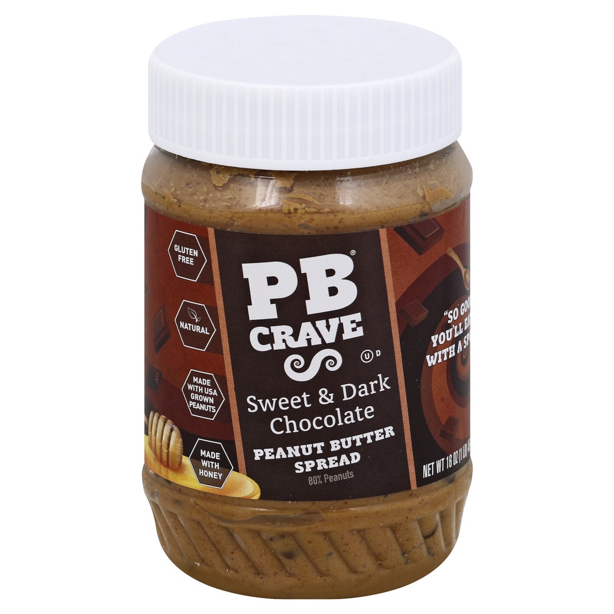 slide 3 of 3, PB Crave Peanut Butter Spread 16 oz, 16 oz