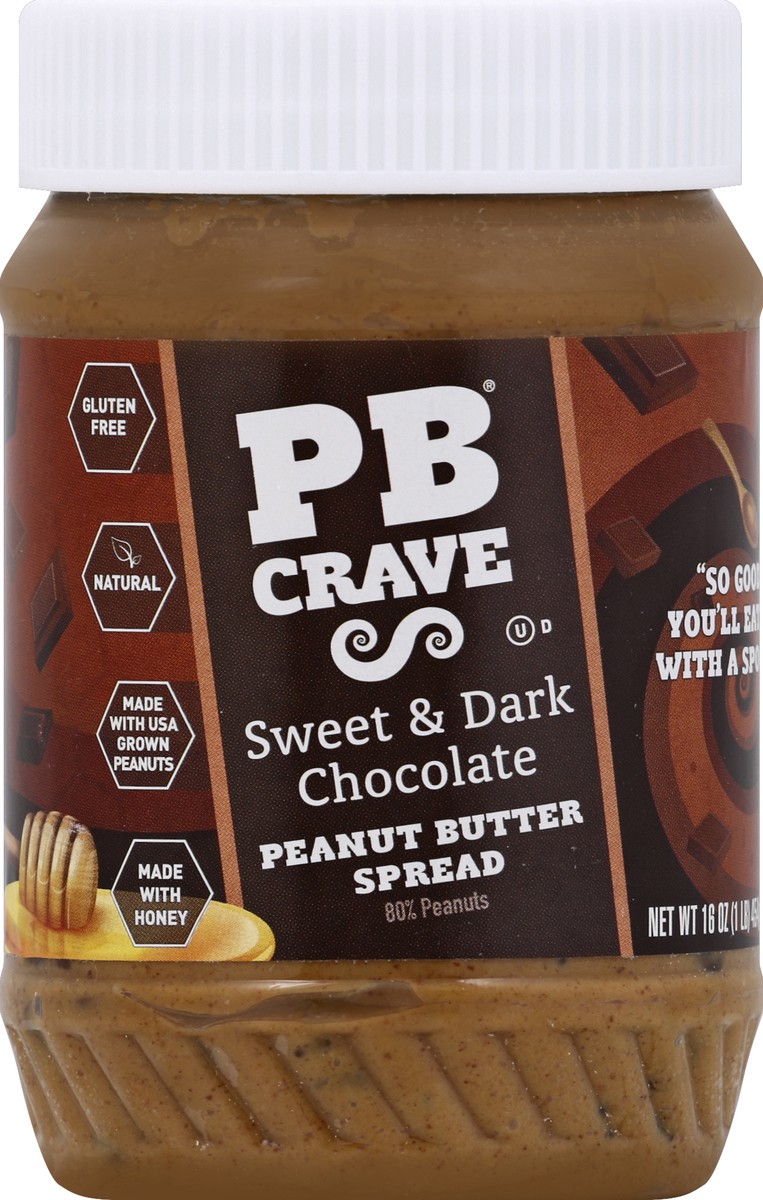 slide 1 of 3, PB Crave Peanut Butter Spread 16 oz, 16 oz