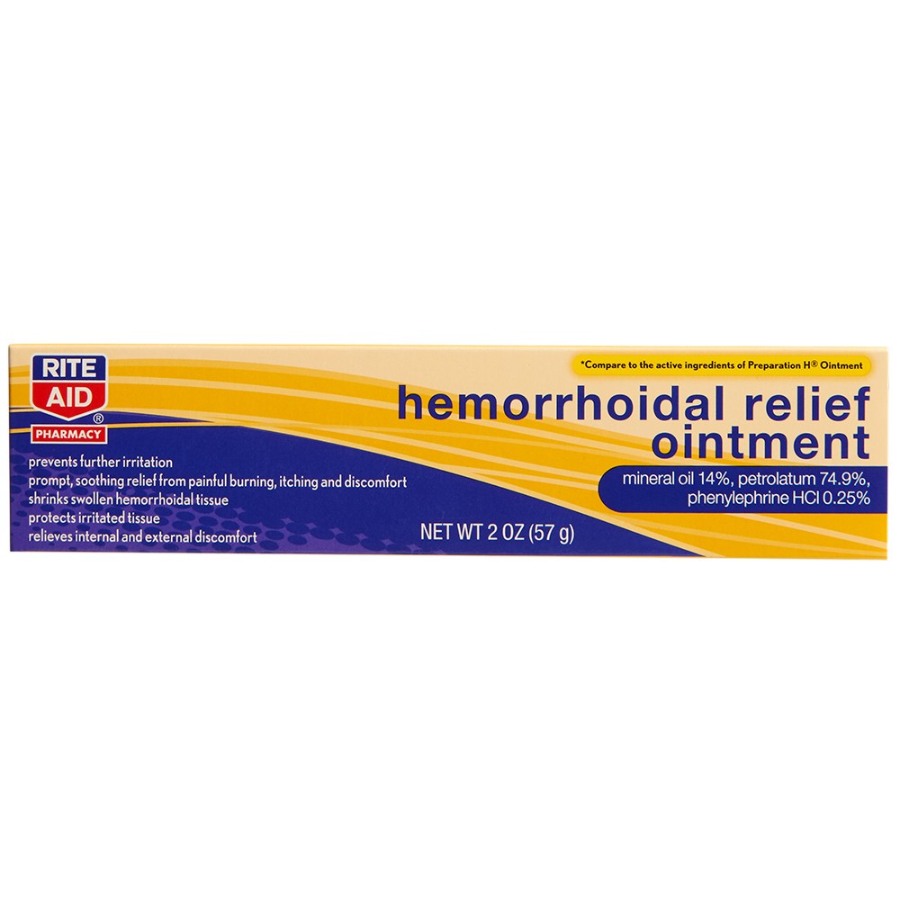 slide 1 of 4, Rite Aid Pharmacy Hemorrhoidal Relief Ointment, 2 oz