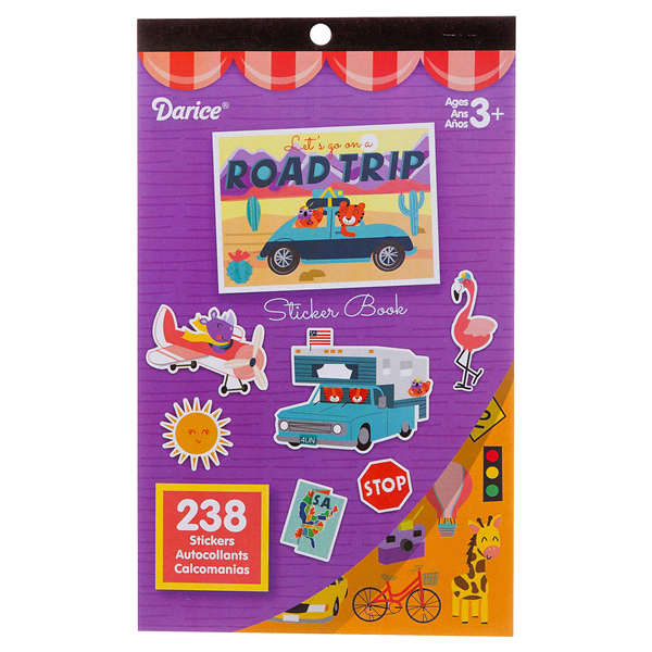 slide 1 of 1, Darice Sticker Book Let's Go On a Road Trip, 1 ct