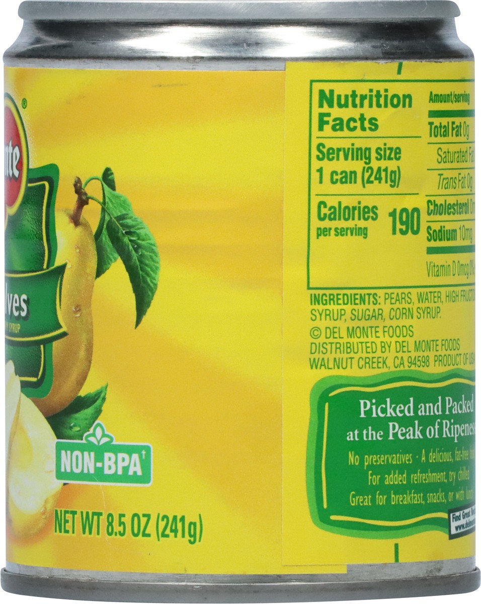 slide 8 of 9, Del Monte Halves Pear 8.5 oz, 8.5 oz