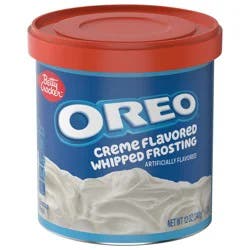Betty Crocker OREO Creme Flavored Whipped Frosting, Gluten Free Frosting, 12 oz