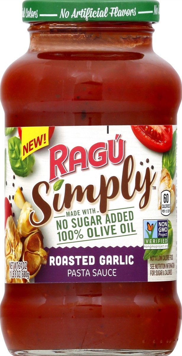 slide 7 of 11, Ragu Simply Roasted Garlic Sauce 24 oz, 1 ct