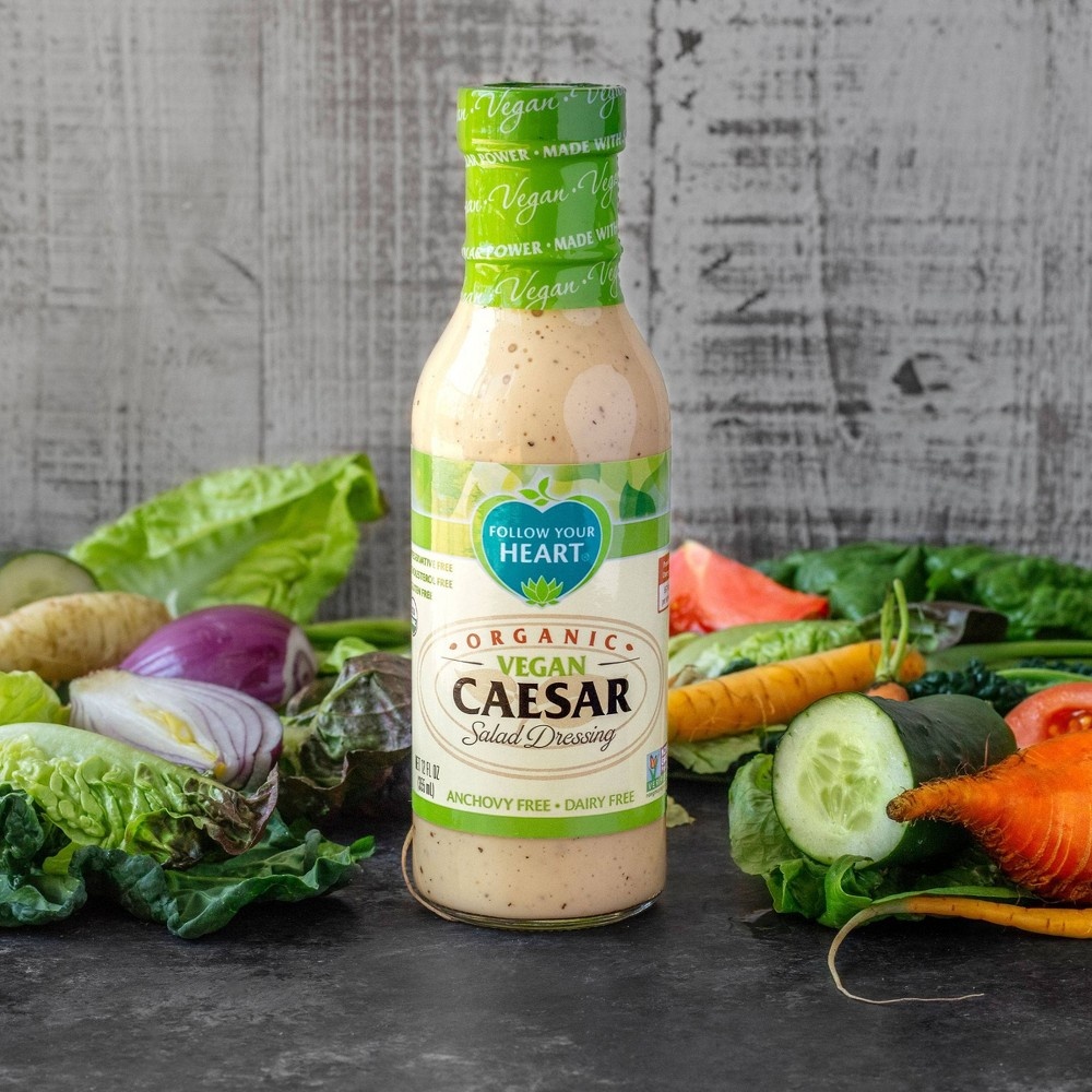 slide 5 of 5, Follow Your Heart Organic Vegan Caesar Salad Dressing, 12 fl oz