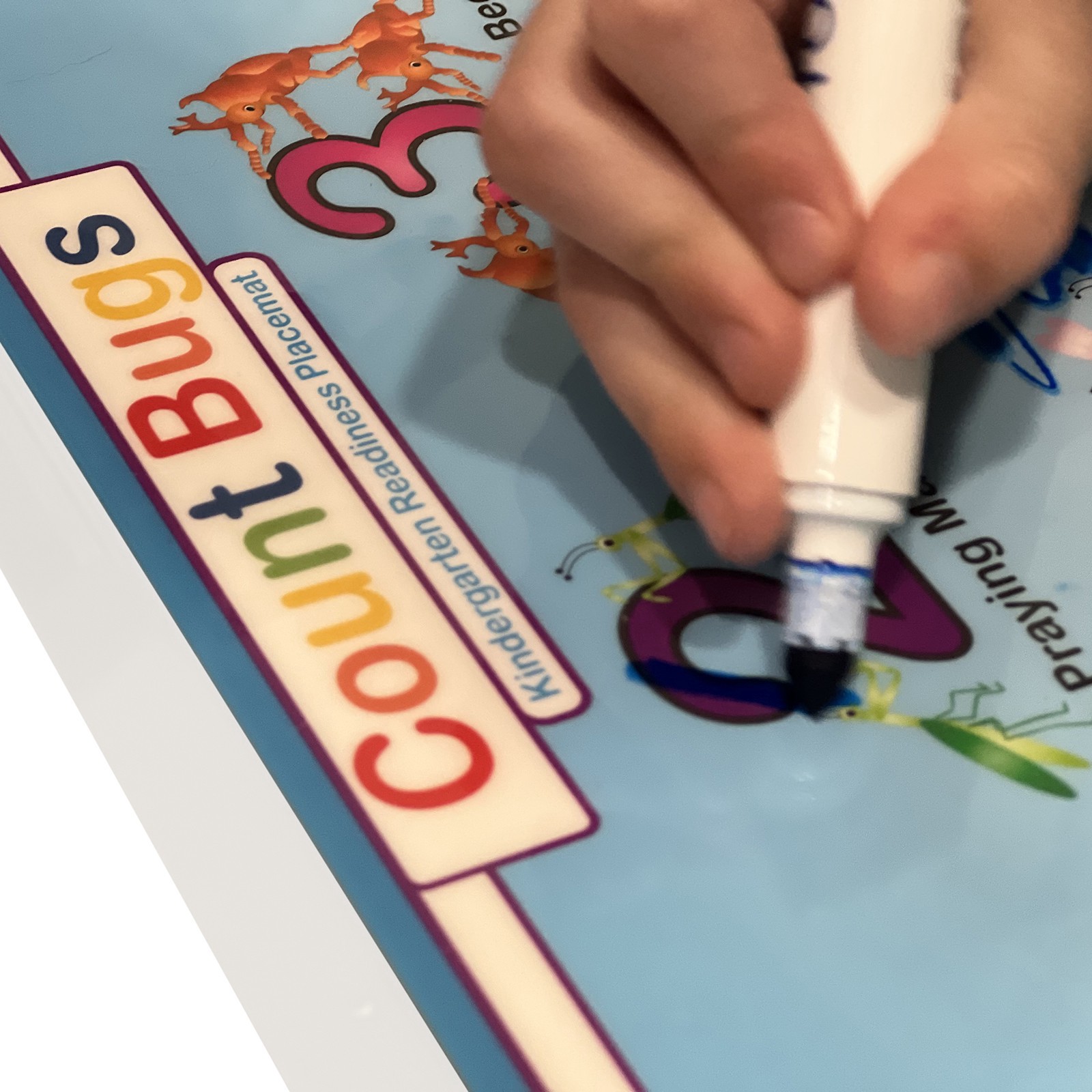 slide 5 of 5, Tot Talk Count Bugs Placemat, 17.5 in x 11.5 in