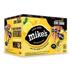 Mike''s Hard Zero Sugar Variety Pack, 12 Pack, 12 fl oz Cans, 4.8% ABV
