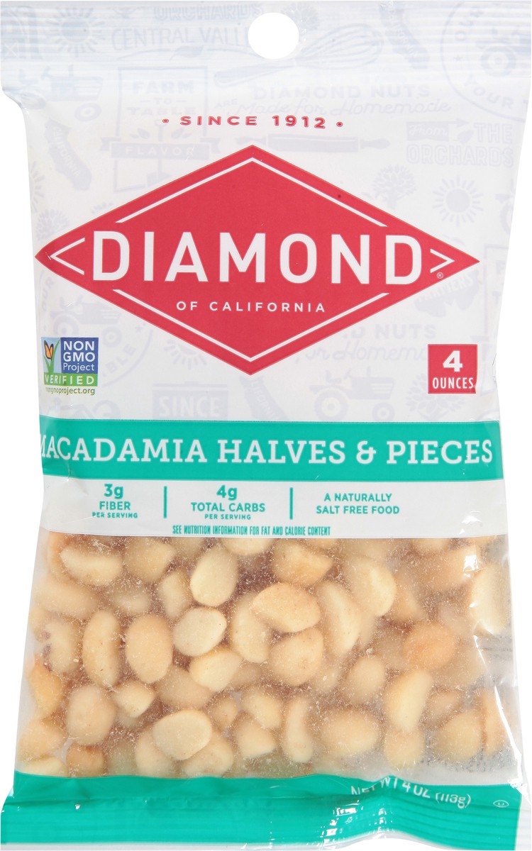 slide 8 of 9, Diamond Nuts Diamond of California Halves & Pieces Macadamia 4 oz, 4 oz