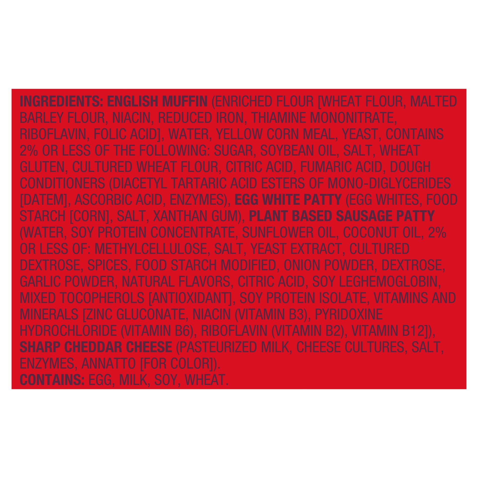 slide 2 of 6, Impossible Breakfast Sandwich, Egg White & Cheddar Cheese On English Muffin, 2Ct, 10.2 oz