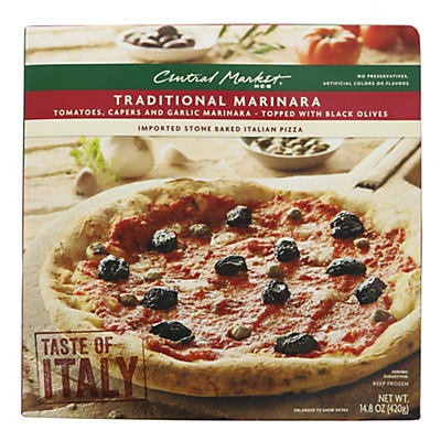 slide 1 of 1, Central Market Traditional Marinara Pizza, 14.8 oz