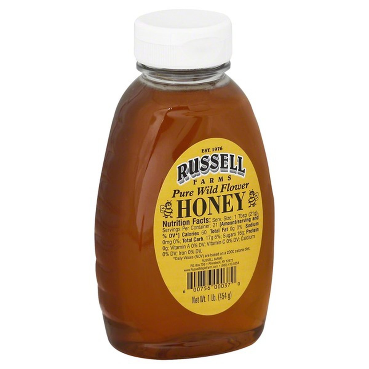 slide 1 of 1, Russell Farms Honey - Pure Clover, 16 oz