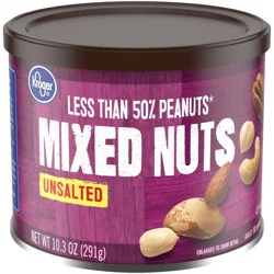 Kroger Unsalted Mixed Nuts
